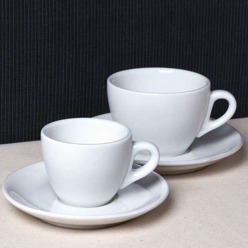 Aosta cup in white porcelain